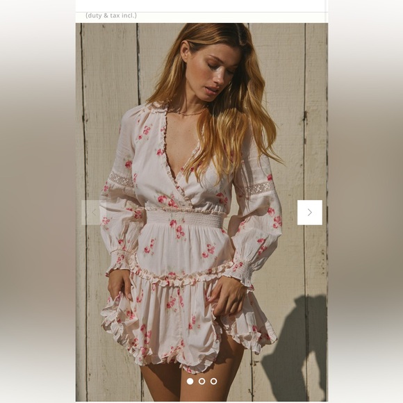 NWT Loveshackfancy Spruce Dress Berry Moment - Picture 6 of 15